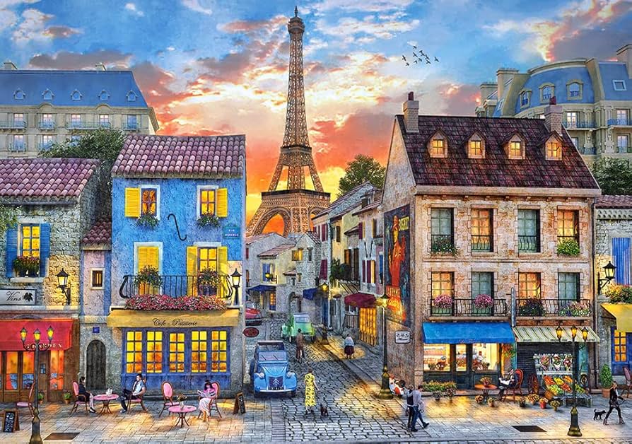 パリの街角 Castorland 500 Piece Jigsaw Puzzle, Streets of Paris, France